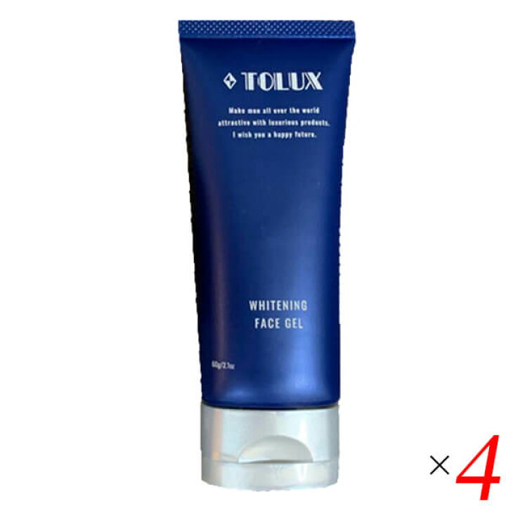 楽天市場】トルーク TOLUX 薬用 ホワイトニングフェイスジェル 60g 4個 