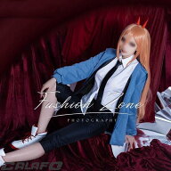 チェンソーマン 風 パワー Power 血の悪魔 コスプレ衣装 ウィッグ 靴 cosplay ハロウィン 演出服 変装