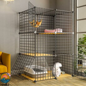 猫ケージ キャットケージ 超大型 大型猫 3段 4段 5段 6段ペット用品 お手入れ簡単 多頭飼い 組立簡単 室内飼い Siz 快適空間 持ち運び便利 洗いやすい