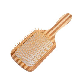 ヘアブラシ 竹製 クッションブラシ 静電気防止 頭皮マッサージ 薄毛 ヘアケア 櫛 ヘアコーム 美髪器具 艶髪ブラシ メンズ レディース ヘアケアグッズ 贈り物 プレゼント C型