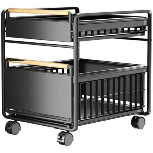 2�i �L���X�^�[�t�� ��e�� �����h�Z�����b�N �����o���� ���[ �ƒ� �I�t�B�X �����i (39*29*50cm,�u���b�N)