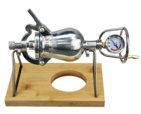 ポン菓子機 304ステンレス製 ミニポップコーンメーカー 家庭用 圧力鍋式 おやつ作り パーティー用 家族集まり