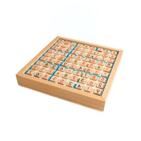 木製数独パズルボードゲーム | 引き出し収納付き99ナンプレ | 大人と子供向け脳トレ・知育玩具 | 木製ゲームボード＆パズルブック付き | 論理思考力・集中力養成に最適