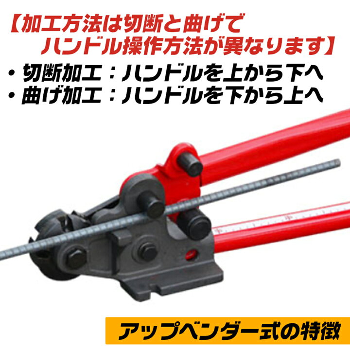 楽天市場】HIT 鉄筋カットベンダー アップベンダー式 RC-13BR ヒット 