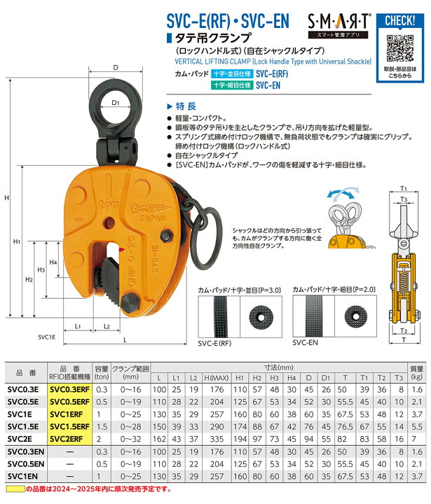 楽天市場】スーパーツール タテ吊クランプ ロックハンドル式 自在 