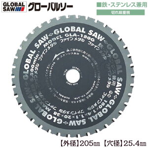 ���g���L �O���[�o���\�[ �O�a205mm �S/�X�e�����X���p �ɔ��n �؂ꖡ�d���^�C�v �ʎ����ݐn ���n�݌v �W�h�o�ۋ� �ᑬ�^�`�b�v�\�[�ؒf�@ GLA-205G