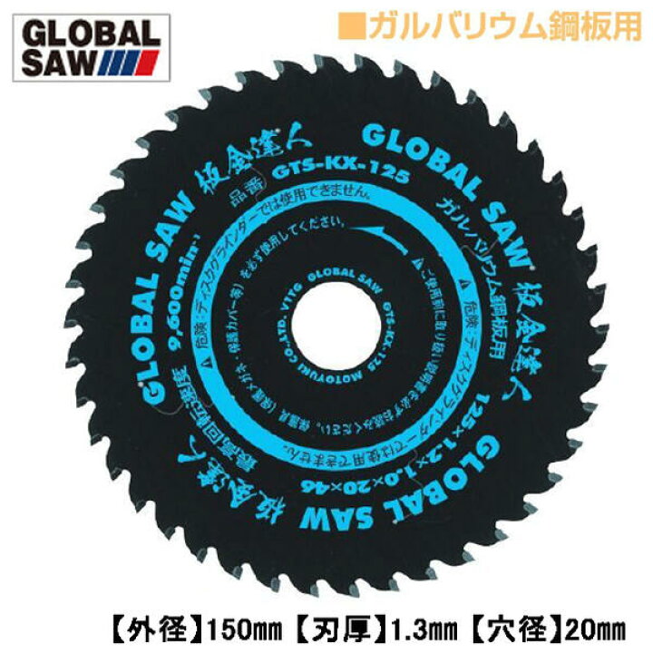 楽天市場】モトユキ ガルバリウム鋼板用 板金達人 グローバルソー 外径 
