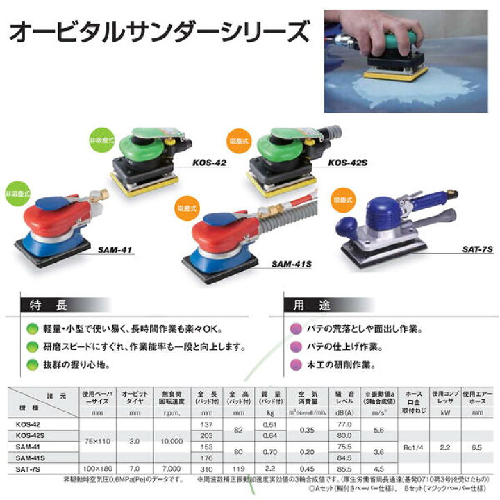 楽天市場】空研 吸塵式 オービタルサンダー用ダストパック 小型軽量 