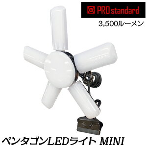 PRO standard �y���^�S�� LED���C�g MINI 3500Lm �I�[���u���b�N �X�`�[���N���b�v�^�C�v �d���R�[�h5M PNTB-302 �v���X�^���_�[�h �ې�