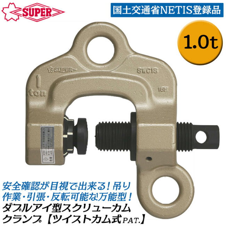 楽天市場】スーパーツール ダブルアイ型 ツイストカム式スクリューカム 