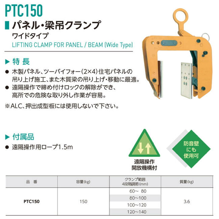 楽天市場】スーパーツール パネル 梁吊クランプ ワイドタイプ 2台 