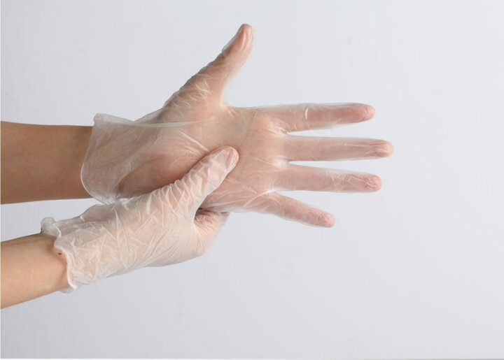 受注生産品 プラスチック手袋 PVC手袋S M Lサイズ 粉なし PVCグローブ 使い捨て手袋 パウダーフリー 100枚入り ウイルス予防  discoversvg.com