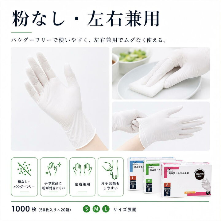 楽天市場】＼2個以上で6%OFFクーポン／ニトリル手袋 白 ホワイト 