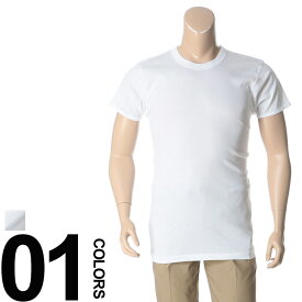 肌着 半袖 2枚セット 大きいサイズ メンズ クルーネック 3L 4L 5L 6L LLサイズ XL 綿100％ フライス編み ホワイト 白無地 SAKAZEN アンダーシャツ tシャツ インナー 大きいサイズメンズ肌着のサカゼン