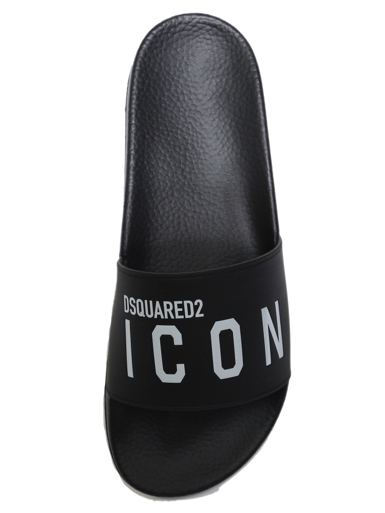 DSQUARED2 (ディースクエアード) ロゴICON スライドサンダルブランド メンズ 男性 シューズ 靴 サンダル シャワーサンダル 夏  レジャー スライド スポーツサンダル D2FFM0016172001 | 大きいサイズのサカゼン