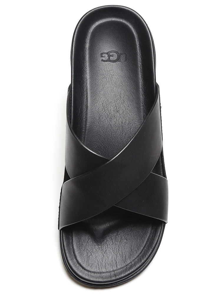 UGG Australia (アグ オーストラリア) レザー クロスストラップ サンダル WAINSCOTT SLIDEブランド メンズ 男性  シューズ 靴 サンダル レザーサンダル 夏 レジャー アウトドア 革 UGG1117476 | 大きいサイズのサカゼン