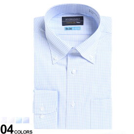 HYBRIDBIZ ハイブリッドビズ 超形態安定 Re-Set 綿100％ ボタンダウン 長袖 ワイシャツ BASICBODY メンズ ビジネス 紳士 シャツ ワイシャツ Yシャツ イージーケア オールシーズン ノーアイロン コットン KBM21710B