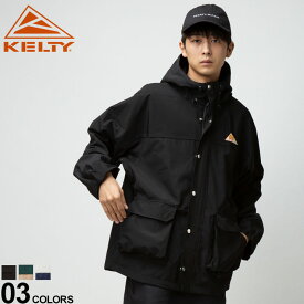 ケルティ ジャケット KELTY 撥水加工トレイルリッジジャケット 切り替え フルジップ メンズ 男性 トップス アウター ジャケット ブルゾン フード KE22111001RG