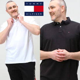トミーヒルフィガー 半袖 ポロシャツ XL 2XL 大きいサイズ メンズ 綿100％ ワンポイント IVY CLF ホワイト ブラック TOMMY HILFIGER