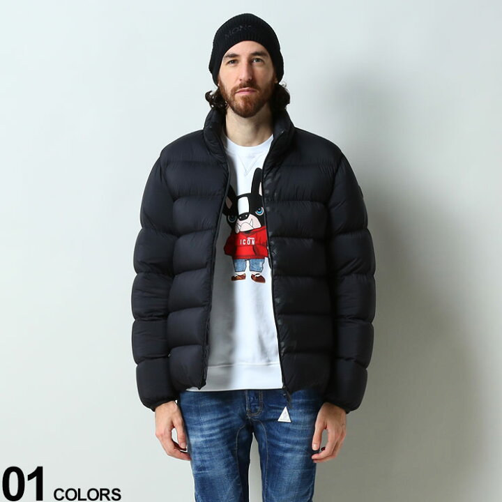 楽天市場】MONCLER モンクレール ハーフロゴ フード収納 フルジップ 