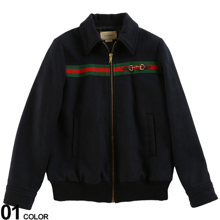 楽天市場】GUCCI グッチ ウール混 フルジップ ボンバージャケット  