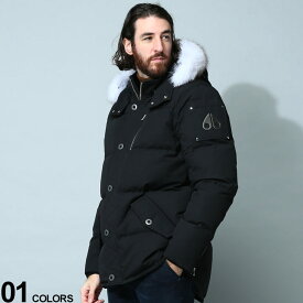 MOOSE KNUCKLES ムースナックルズ ファーフード フルジップ ダウンジャケット 3Q JACKET ブランド メンズ 男性 アウター ジャケット ブルゾン ダウン MNMK2228M3Q