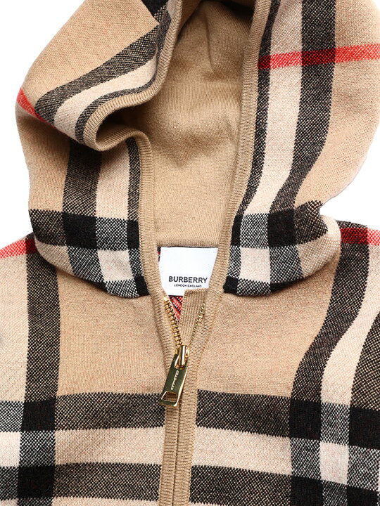 楽天市場】BURBERRY バーバリー カシミヤ混 チェック フルジップ  