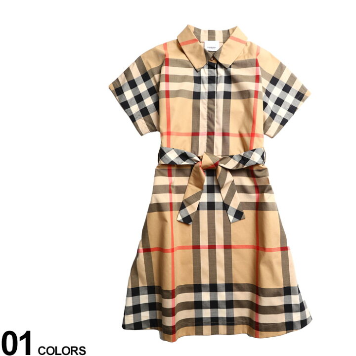 楽天市場】BURBERRY バーバリー チェック タイウエスト 半袖 シャツ  