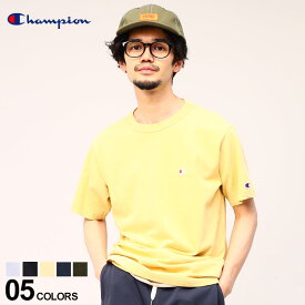 チャンピオン Tシャツ Champion ワンポイント C3X352メンズ 男性 トップス シャツ Tシャツ クルー 半袖 春 夏