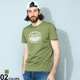DIESEL ディーゼル フロントプリント クルーネック 半袖 Tシャツ T-DIEGOR-K60 ブランド メンズ 男性 トップス Tシャツ 半袖 シャツ DSA103770GRAI
