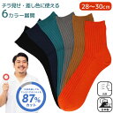 メンズ 大きいサイズ B＆T CLUB サカゼン 超消臭 日本製 リブ ショートソックス ソックス ビジネスソックス 紳士 BT51235