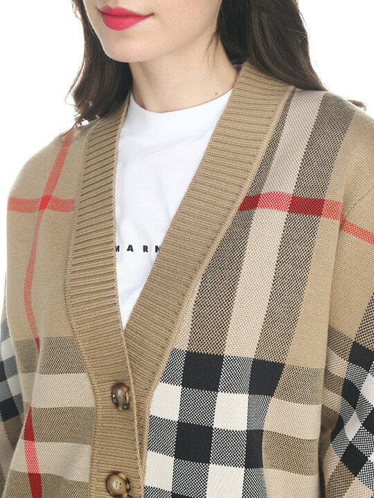 楽天市場】BURBERRY バーバリー チェック テクニカルウール ジャカード  