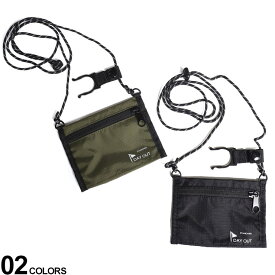 ミニウォレット 大きいサイズ メンズ 2way ナイロン Neck Mini Wallet ＆ Drink Hol ドリンクホルダー アウトドア ブラック カーキ DAYOUT デイアウト