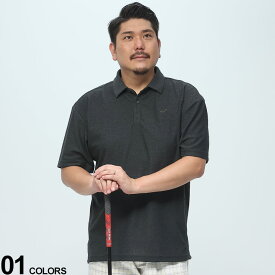 半袖 ポロシャツ 大きいサイズ メンズ ワンポイント スポーツ ゴルフ ダークグレー 2L 3L 4L EDWIN GOLF エドウィンゴルフ