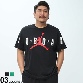 半袖 Tシャツ 大きいサイズ メンズ ジョーダンエア ビッグロゴ クルーネック クルー 春夏 ホワイト ブラック グリーン 1XL 2XL 3XL NIKE ナイキ