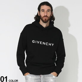 GIVENCHY ジバンシィ ロゴプリント プルオーバー パーカー ブランド メンズ 男性 トップス パーカー 長袖 スウェット GVBMJ0HC3YAC