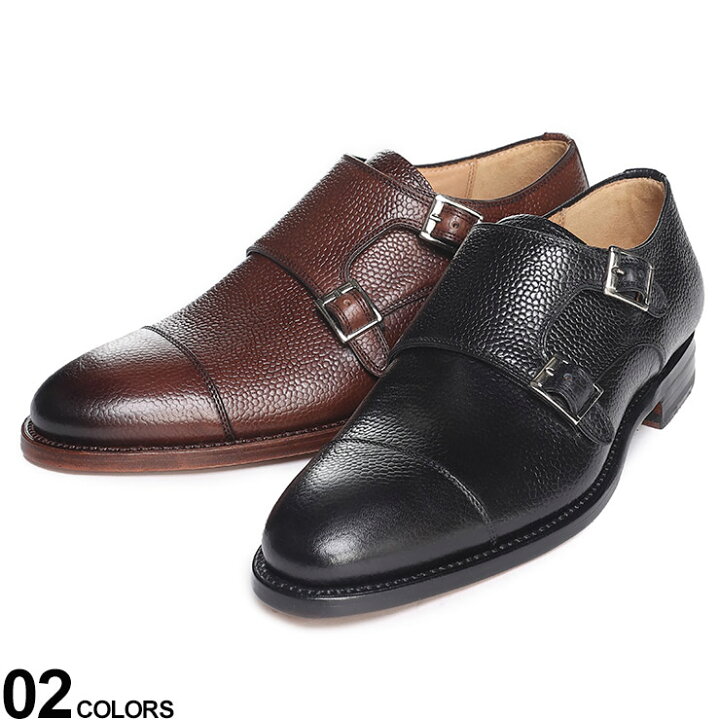 cordwainer】定価約40%OFF ダブルモンクストラップシボレザー