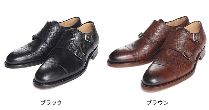 cordwainer】定価約40%OFF ダブルモンクストラップシボレザー