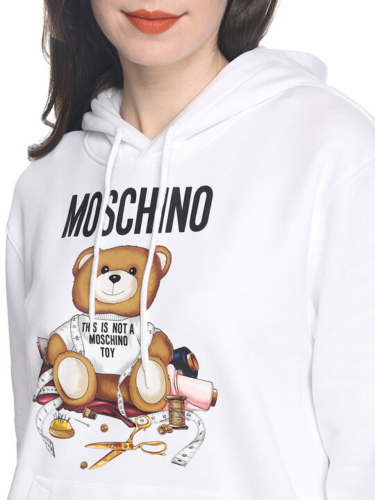 楽天市場】MOSCHINO モスキーノ ベアプリント プルオーバー パーカー  