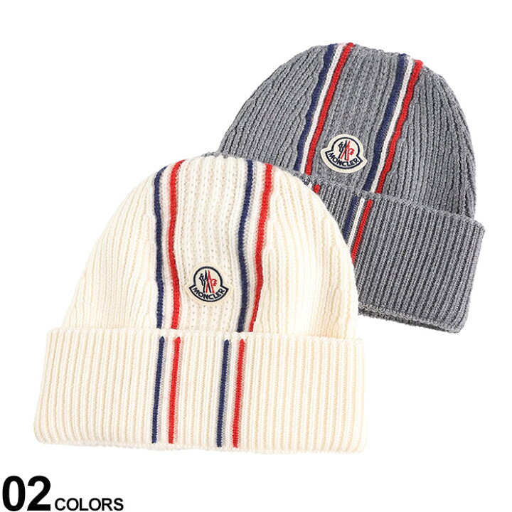 楽天市場】モンクレール ニット帽 MONCLER ニットキャップ 帽子 ニット 