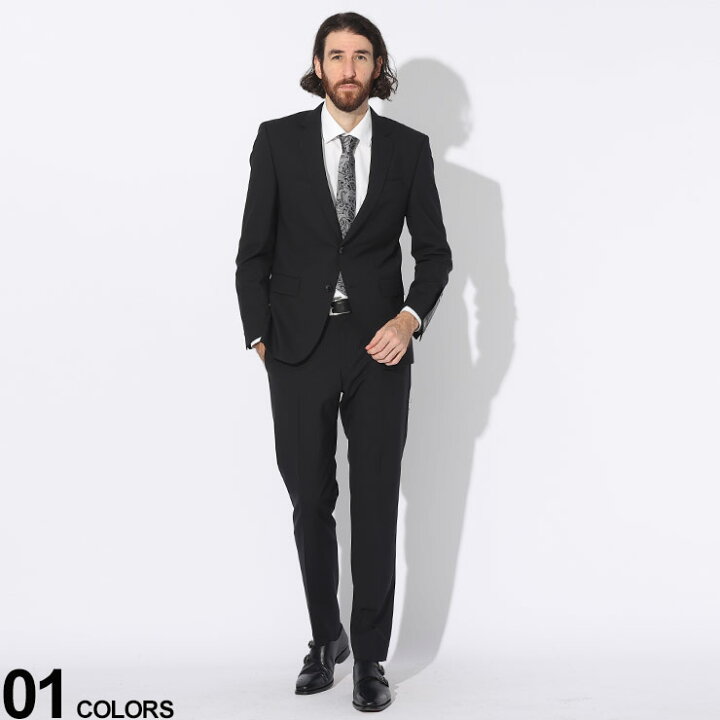 楽天市場】HUGO BOSS ヒューゴボス ストレッチ 無地 シングル スーツ 