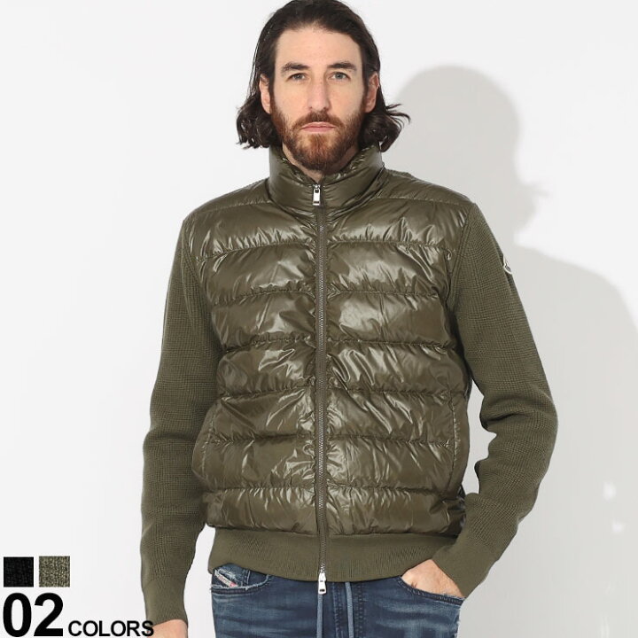 楽天市場】MONCLER モンクレール フロントダウン フルジップ ニット 
