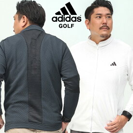 エントリーでさらにポイント+4倍 ジャージ adidas アディダス 大きいサイズ メンズ GOLF ゴルフ コールドドライ ジップ ブルゾン COLD DRY 長袖 スポーツ 白 黒 トレーニング ジムウェア ブランド 保温 ストレッチ