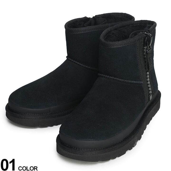 美品 UGG ムートンブーツ定価2.6万円サイドジップブラック22