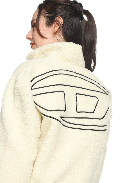 楽天市場】DIESEL ディーゼル バックロゴ フルジップ ボアジャケット 