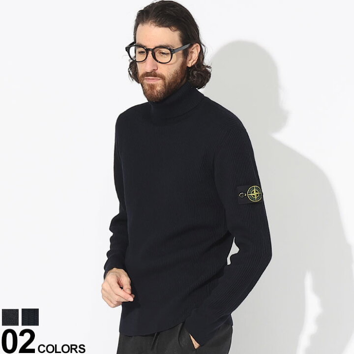 楽天市場】STONE ISLAND ストーンアイランド 袖ロゴ タートルネック  