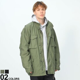 エントリーでさらにポイント+4倍 ALPHA INDUSTRIES INC (アルファインダストリーズ) ライナー付き フルジップ ジャケット M65 FIELDJACKET WITH LINERメンズ 男性 トップス アウター ジャケット ブルゾン ミリタリー TA1678019