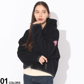 エントリーでさらにポイント+4倍 CANADA GOOSE (カナダグース) ボアフリース フルジップ ジャケット Simcoe Fleece Hoodyブランド レディース アウター ジャケット ブルゾン スタンド CGL1101W