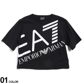 EMPORIO ARMANI EA7 (エンポリオ アルマーニ) BIGロゴ クルーネック 半袖 Tシャツブランド レディース トップス Tシャツ 半袖 シャツ EA7L3DTT23TJRQZ