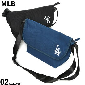 ショルダーバッグ MLB メジャーリーグベースボール MLB ロゴ刺繍 プリント バッグ 鞄 ショルダー 斜め掛け 黒 ヤンキース ドジャース 野球 MLBフェア